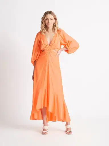 Sheike Bravo Maxi Dress Orange Size 10