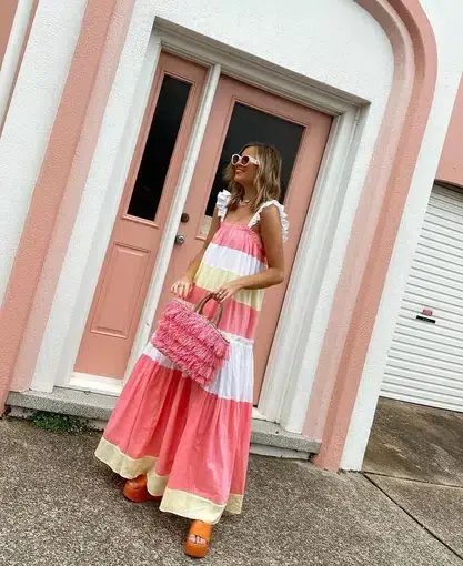 Steele Demi Maxi Dress in Popsicle 

Size M / Au 10