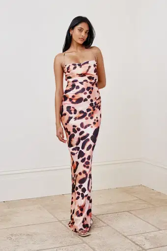 Lexi Scarlet Maxi Dress in Sahara Leopard 

Size 8