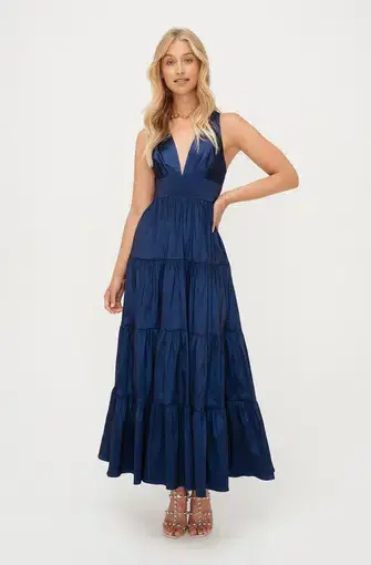 Sheike Galleria Maxi Dress Navy Blue Size 8