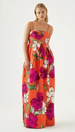 Aje Monument Tulip Maxi Dress Floral Size 12