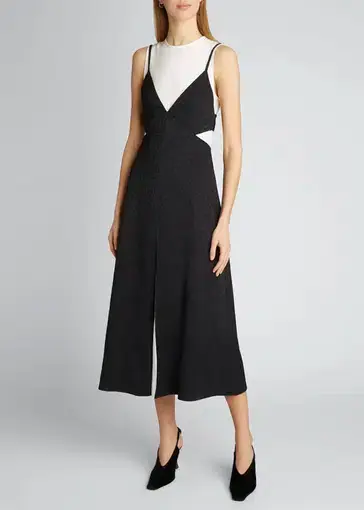 Proenza Schouler White Label Jacquard Layered Dress Black/White Size 8