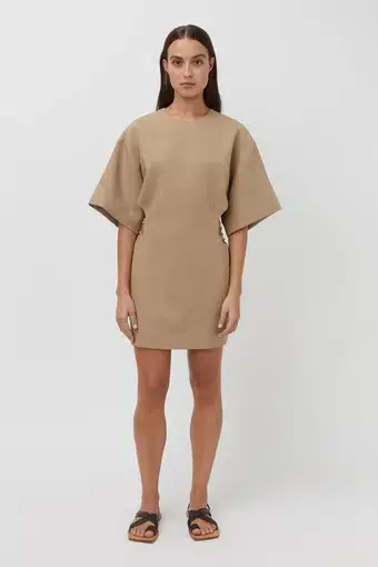 Camilla and Marc Fernando Mini Dress in Flax Brown
Size 6