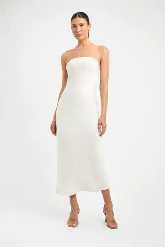 Kookai Milan Ivy Slip Dress Ivory Size 36/AU 8