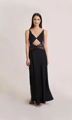 Bec and Bridge Camille Maxi Dress Black Size 14