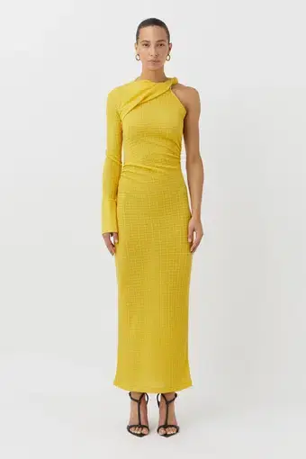 Camilla and Marc Cypress Midi Dress Yellow Size 6