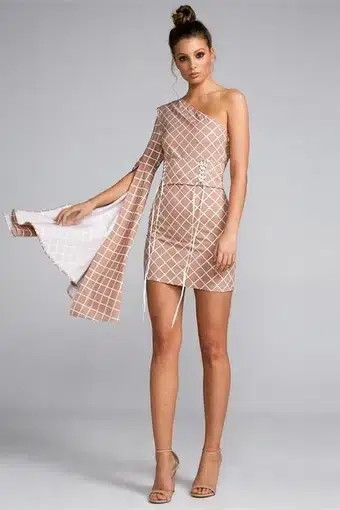 Eliya the Label Peyton Dress Nude Brown Size 8