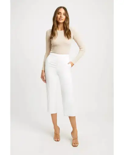 Kookai Oyster Pants White Size AU 6 