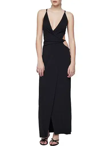 Bec & Bridge Zadie Wrap Maxi Dress Black Size 10