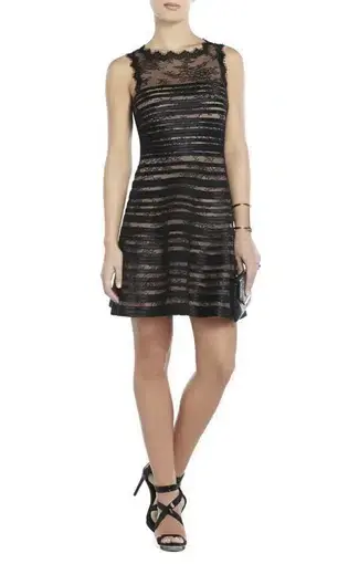 BCBGMAXAZRIA Jaqueline Mini Dress Black Size 10