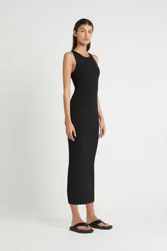 Sir the Label Backless Midi Dress Black Size 6