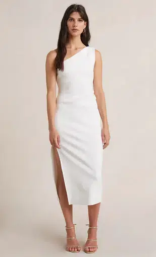 Bec & Bridge Asym Dress White Size AU 8