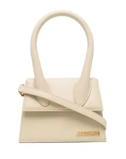 Jacquemus Le Chiquito Moyen Leather Tote Nude