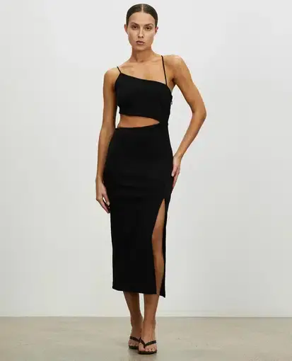 Lover Royce Midi Dress Black Size 6