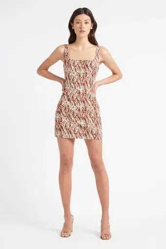 Kookai Reyna Mini Dress Print Size 8
