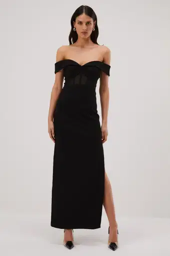 Misha Eliana Gown Black Size 10