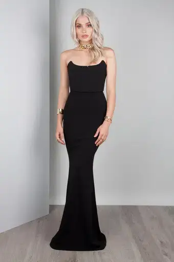 Zachary the label Elvira Gown Black Size 8 