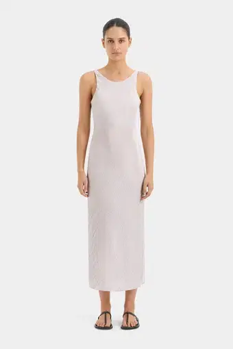 Sir the Label Ligera Bias Slip Dress Silver Size 1 / AU 8