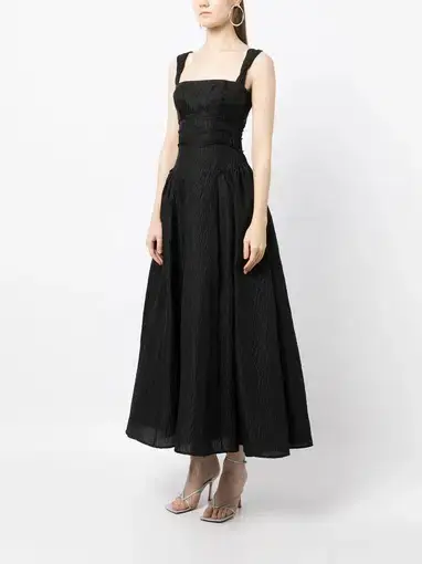 Rachel Gilbert Sophy Strap Dress in Black Size 5 / AU 16