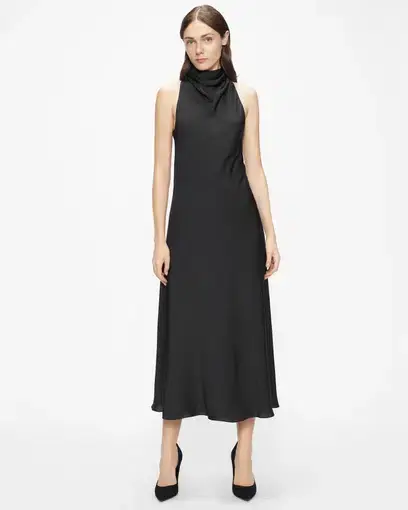 Ted Baker Joiya Cowl Neck Dress Black Size 2/AU 8