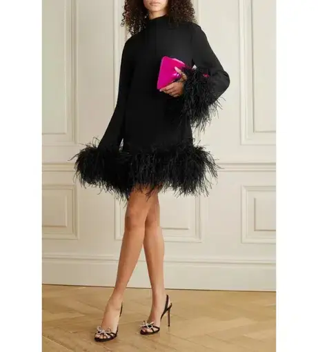Rachel Gilbert Pietro Mini Dress Black Size 10
