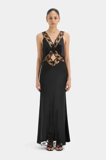 Sir The Label Aries Cut Out Gown Black Size 1/Au 8
