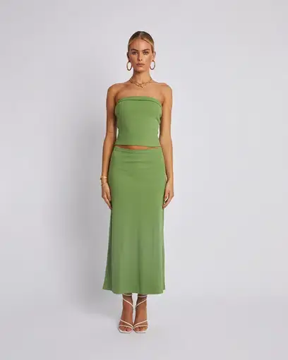 Summi Summi Midi Skirt and Tube Top Set Olive Size 8