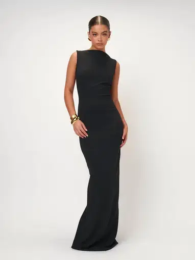 Effie Kats Verona Gown Black Size AU 8