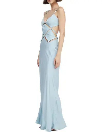 Bec & Bridge Diamond Days Strap Maxi Dress Cloud Blue Size 10