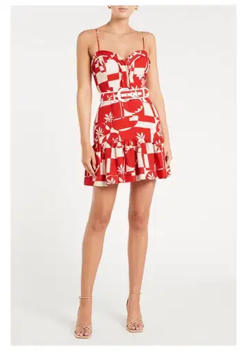 Rebecca Vallance Barcelona Mini Dress Red Size 12