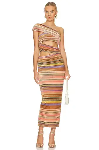 Ronny Kobo Corzo Dress Multi Size 8