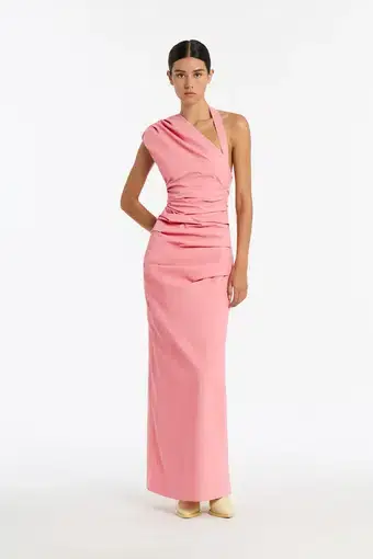 Sir The Label Giacomo Gathered Gown Pink Size 0 / Au 6