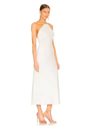 Significant Other Vienna Midi Dress White Size 8
