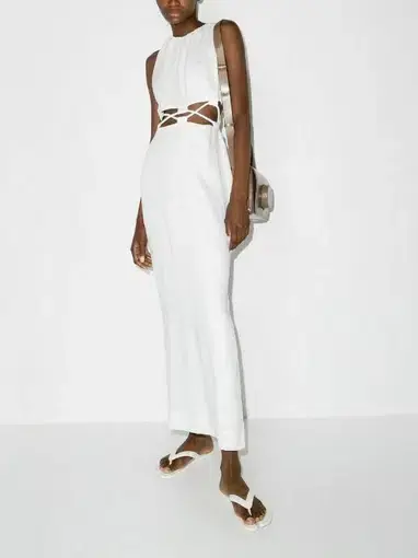 Sir the Label Mayra Deconstructed Maxi Dress/Set in Ivory Size 1