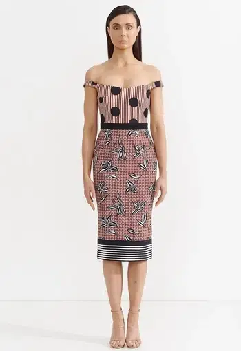 Asilio Royally Matched Dress Print Size 6