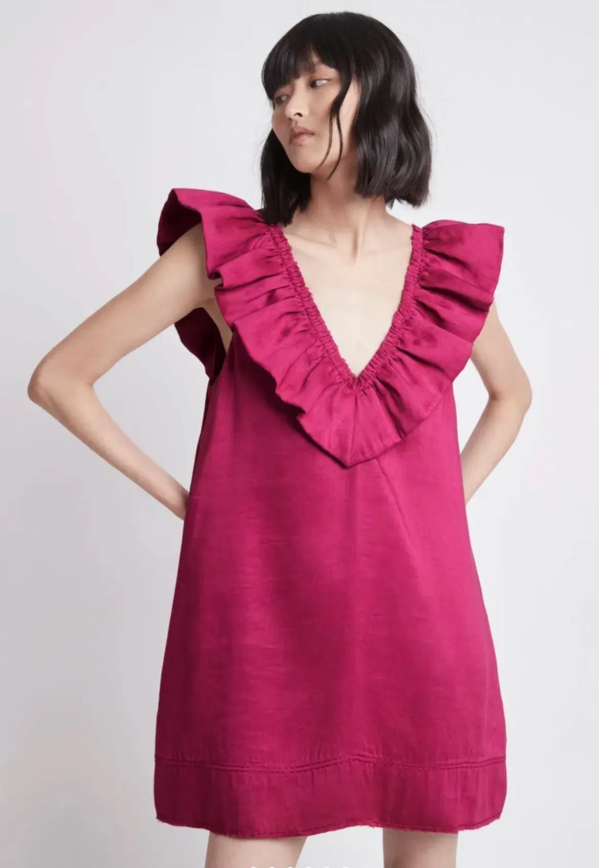 Aje Solitude Shift Mini Dress In Pink Size 8 - Image 2