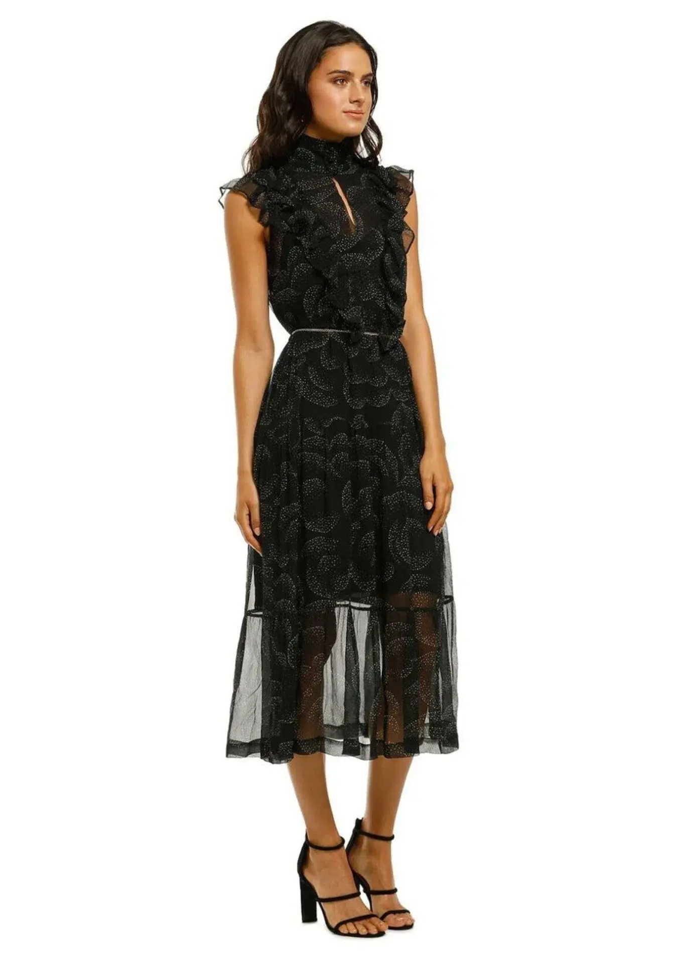 Husk Mirage Midi Dress in Black Size 8 - Image 1