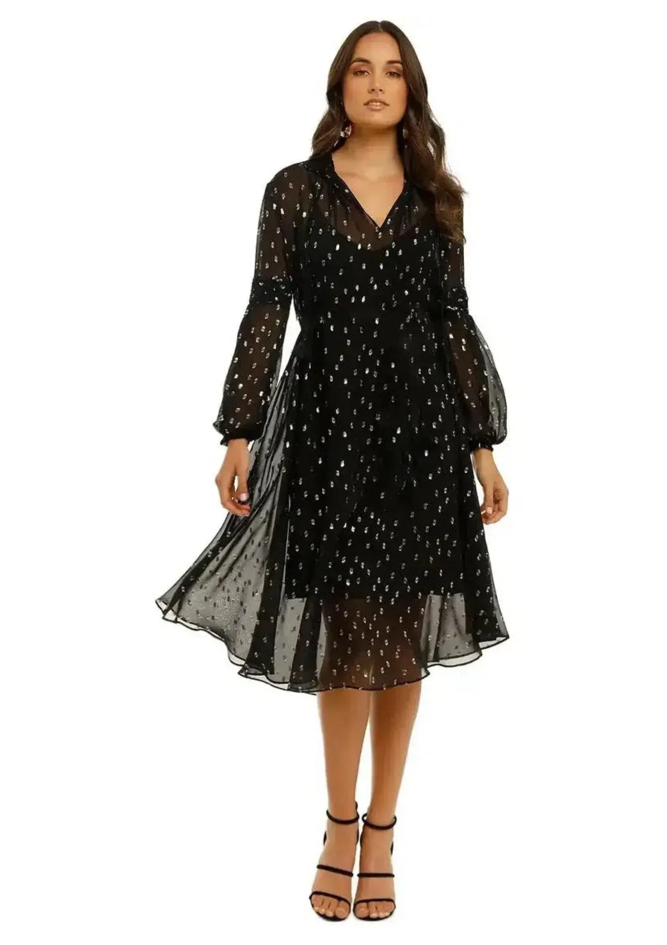 Husk Paradise Midi Dress in Black Size 10 - Image 1