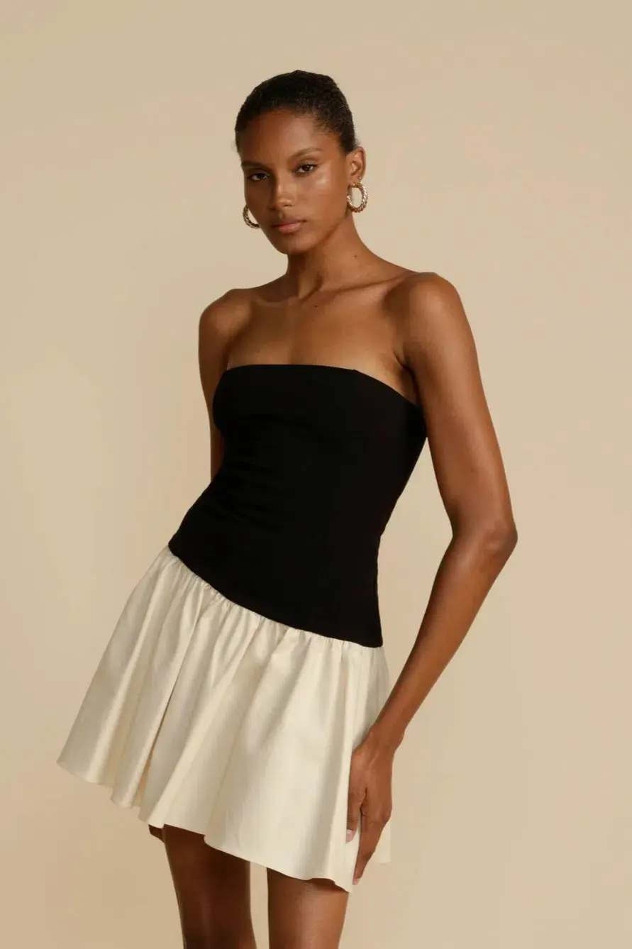 Arcina Ori Celine Mini Dress Black/White Size S / AU 8 - Image 2
