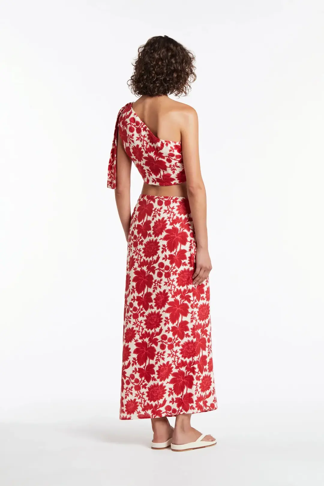 Sir the Label Cinta Tie Crop and Skirt Set Valentina Floral Print Size AU 8 for rent on The Volte - main image