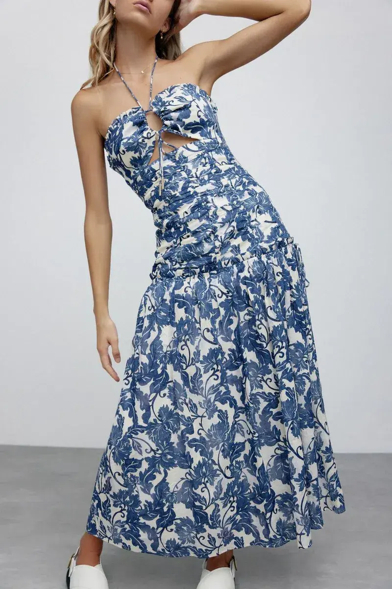Significant Other Scarlett Midi Dress Floral Size 10 - Image 2