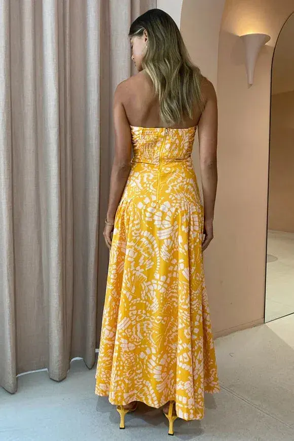Mon Renn Monarch Maxi Dress Orange Size 8 - Image 3