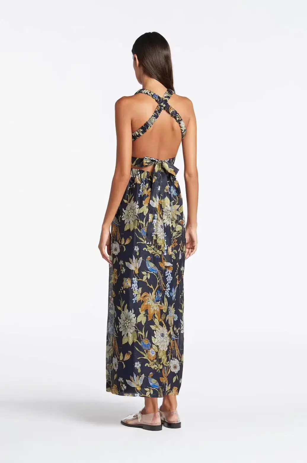 Sir The Label Lilian Cross Back Dress Delia Print Size AU 8 - Image 2