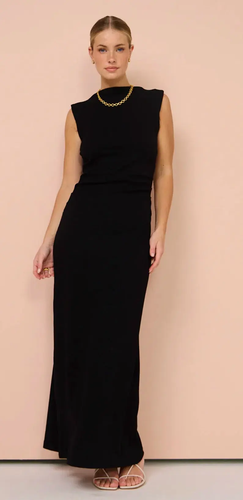 Friends With Frank The Harlow Dress in Black Size AU 12 - Image 1