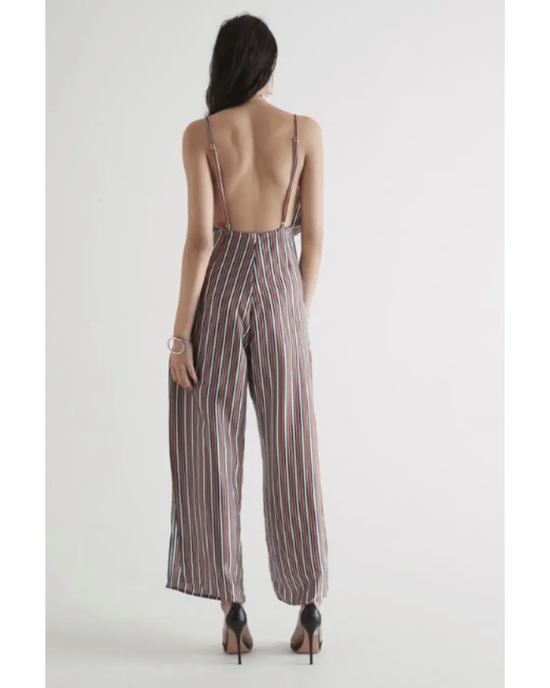 Sir the Label Zoe Jumpsuit Stripe Print Size AU 12 for rent on The Volte - main image