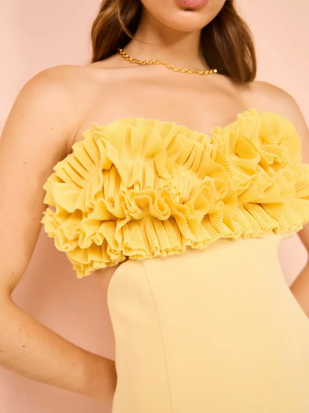 Tojha Lia Dress Lemon Size 6 for rent on The Volte - main image