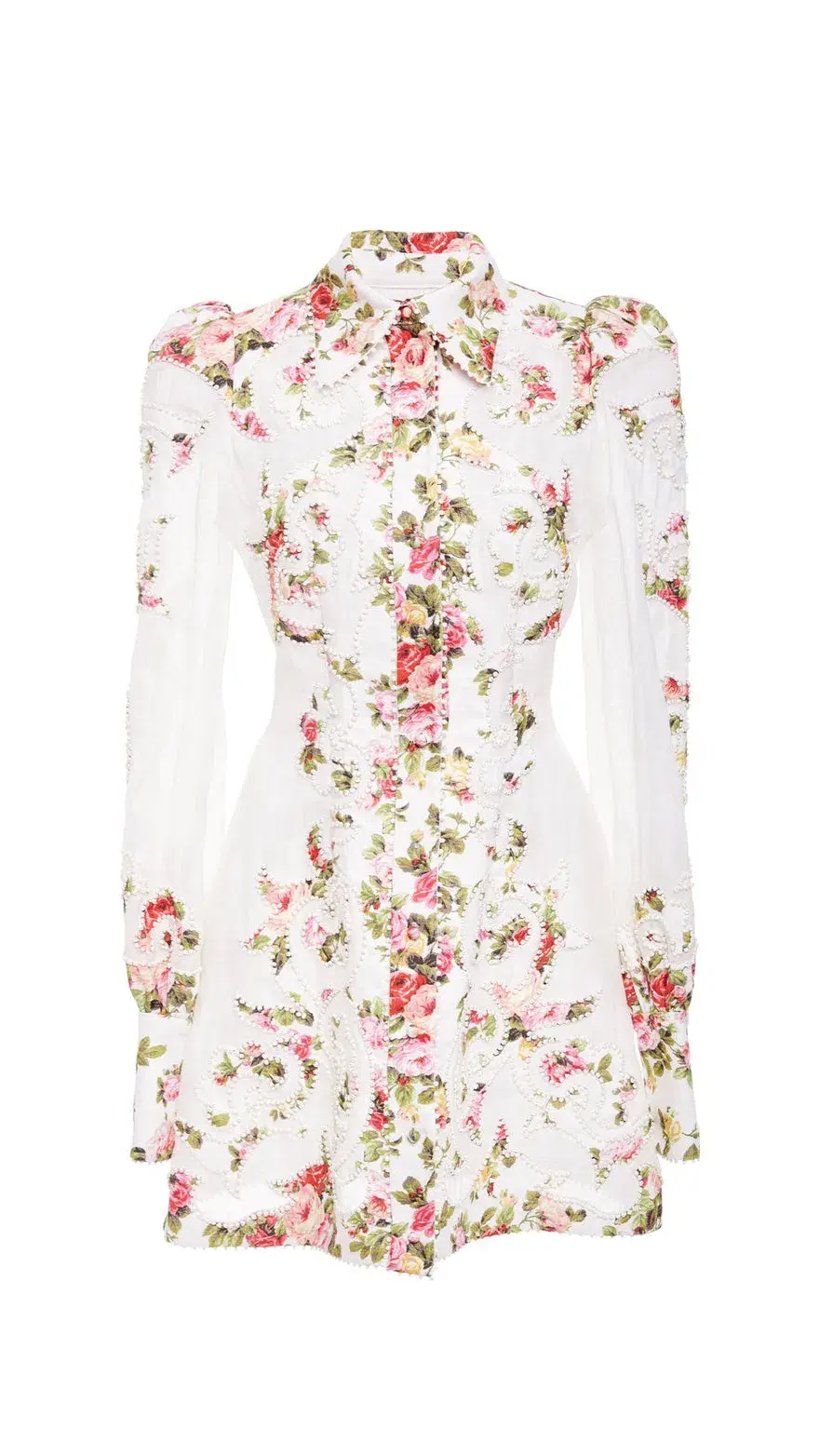 Zimmermann Radiate Applique Shirt Cocktail Dress Size 8  for rent on The Volte - main image