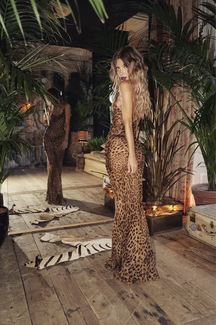 Rat & Boa Valentina Dress Leopard Size XS/ AU 6 - Image 2