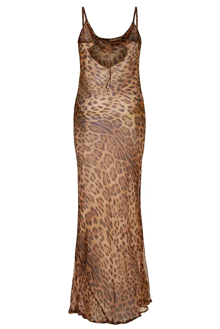 Rat & Boa Valentina Dress Leopard Size XS/ AU 6 - Image 3