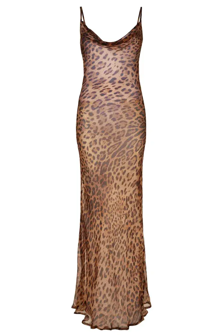 Rat & Boa Valentina Dress Leopard Size XS/ AU 6 - Image 4
